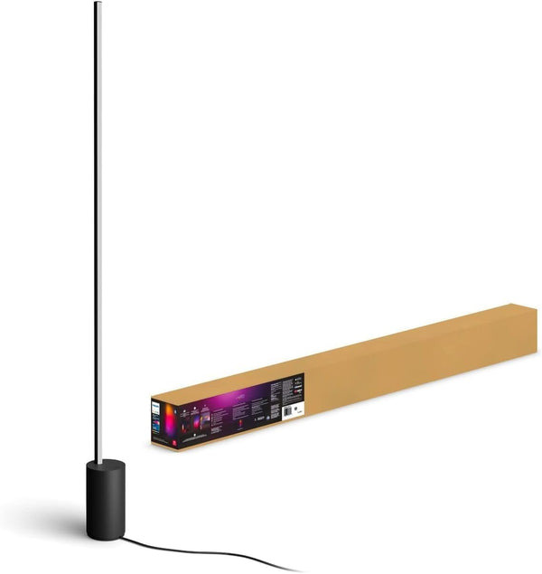 Smart Gradient Floor Lamp with Color Ambiance – Black & White