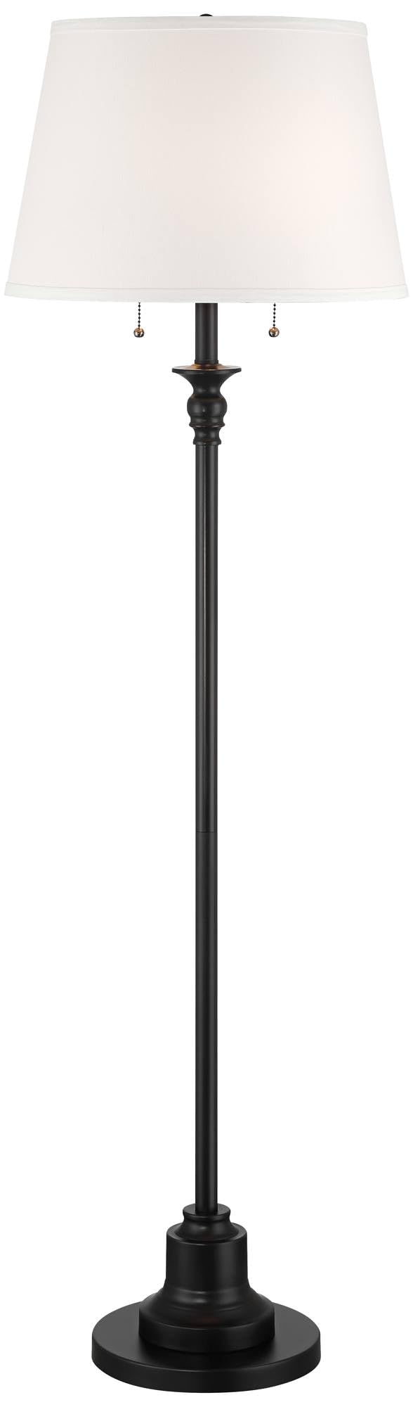 Spenser Traditional 58" Floor Lamp with White Shade