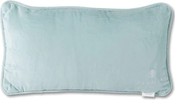 Wool Needlepoint Throw Pillow – 8x14 Embroidered Accent Pillow
