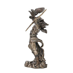 Zeus Thunderbolt Strike Cold Cast Bronze Resin Statue