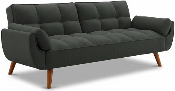 Futon Sofa Bed with Adjustable Split Backrest, Twin Size
