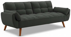 Futon Sofa Bed with Adjustable Split Backrest, Twin Size