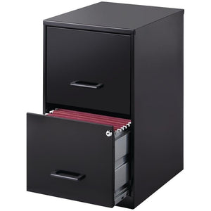 2-Drawer Vertical Metal Filing Cabinet – Lockable, Pre-Assembled, Letter Size