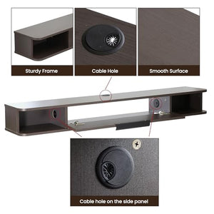 55" Floating Wall-Mounted TV Stand with Storage