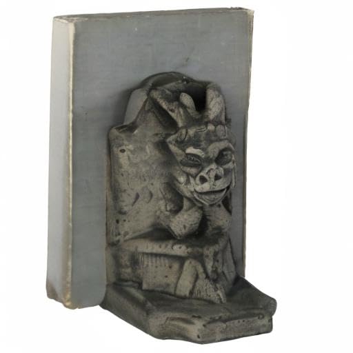 Concrete Gargoyle Bookends – Gothic Decorative Book Holders