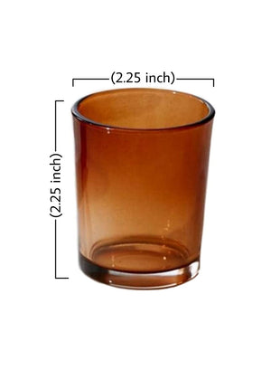 Amber Glass Votive Candle Holders – Set of 96