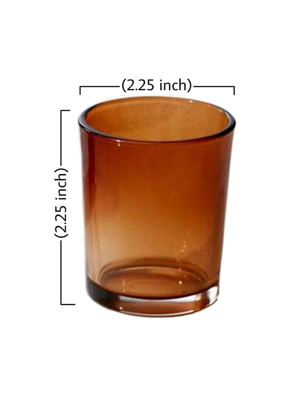 Amber Glass Votive Candle Holders – Set of 96