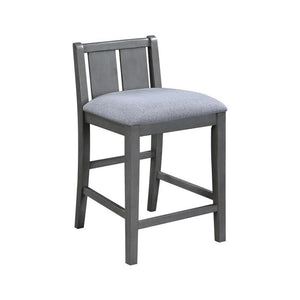 3-Piece Counter Height Dining Set with USB Charging & Storage Shelves
