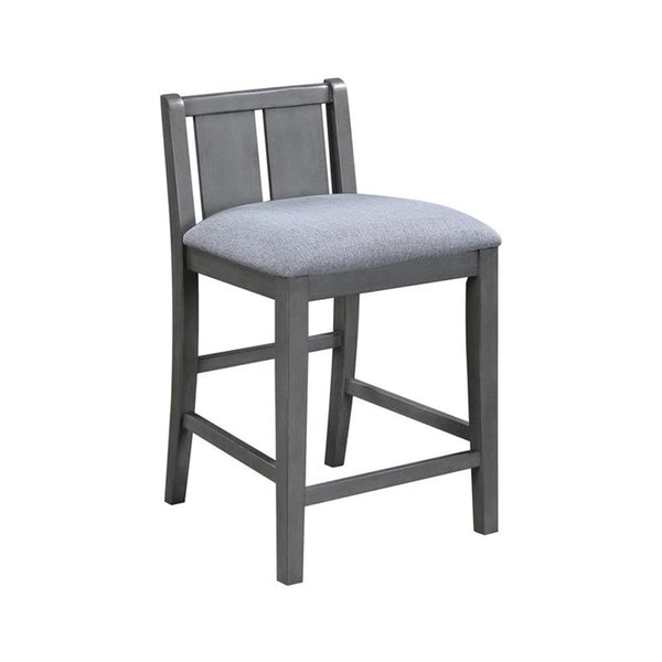 3-Piece Counter Height Dining Set with USB Charging & Storage Shelves