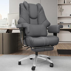 Big and Tall Ergonomic Reclining Office Chair with Footrest – 400 lb Capacity