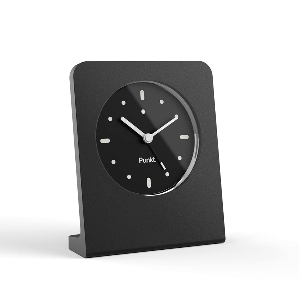 Analog Alarm Clock with Light & Snooze – Silent Bedside Clock