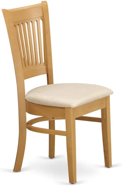 Dining Chairs with Linen Seat, Set of 2