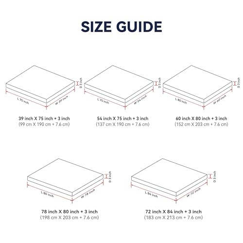3-Inch Goose Feather Mattress Topper with Cotton Cover