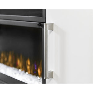 84" Modern Fireplace TV Console with 60" Crystal Insert & Storage