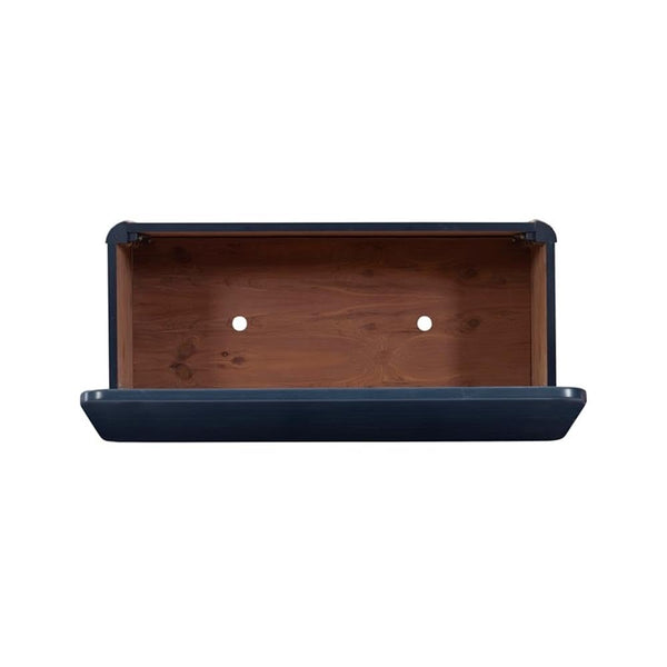 Wood Rope Storage Chest with Cedar Lining – Blue