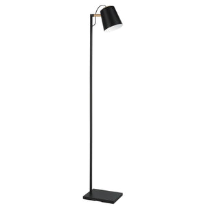 Transitional Floor Lamp - Structured Black