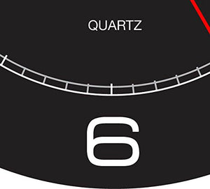 Large Round Analog Wall Clock – Black