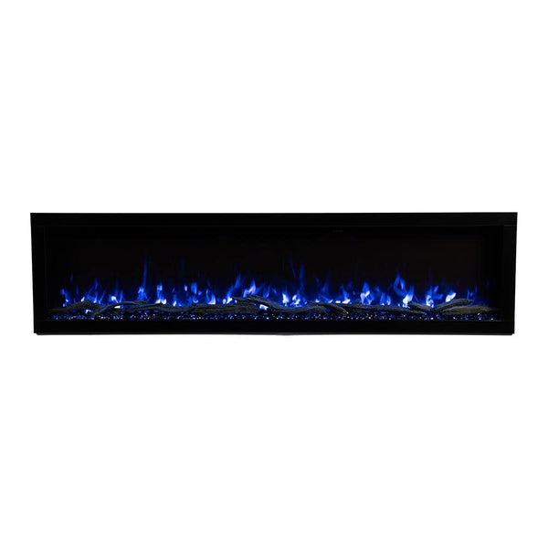 72-Inch Linear Electric Fireplace – Wall Mount & Recessed