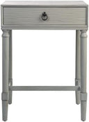 Contemporary Black Accent Table with Drawer