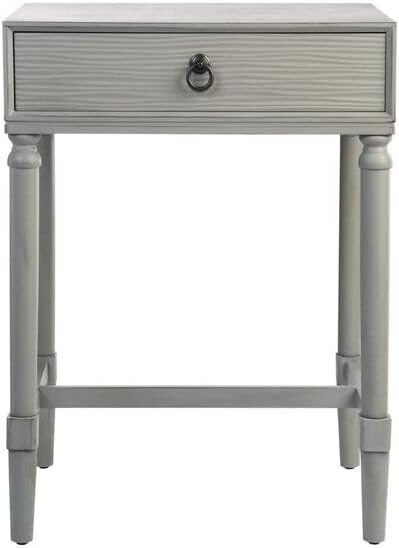 Contemporary Black Accent Table with Drawer