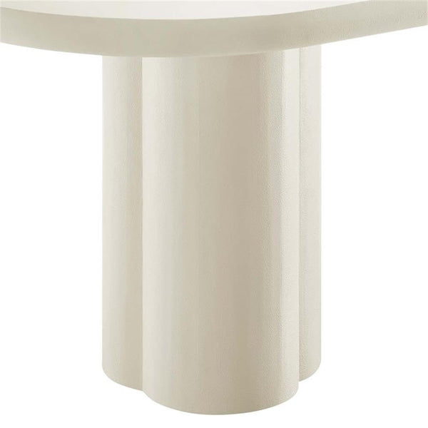 Modway EEI-6764-WHI Caspian 72" Oval Concrete Dining Table, White