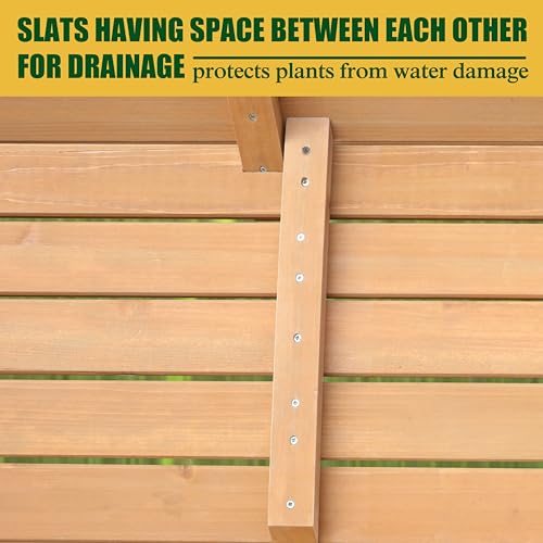 Large Elevated Cedar Raised Garden Bed with Legs & Liner