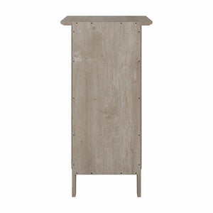 Small Storage Cabinet with Door – Washed Gray Engineered Wood
