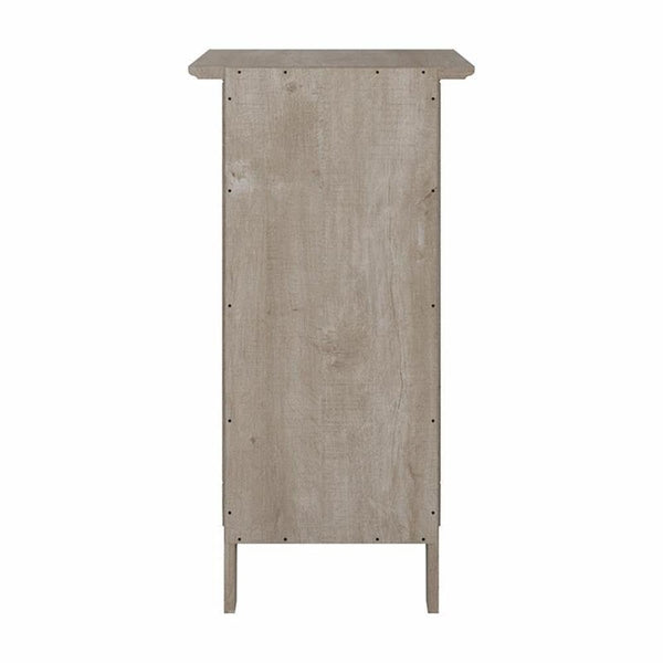 Small Storage Cabinet with Door – Washed Gray Engineered Wood