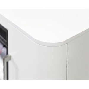 84" Modern Fireplace TV Console with 60" Crystal Insert & Storage