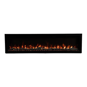 72-Inch Linear Electric Fireplace – Wall Mount & Recessed