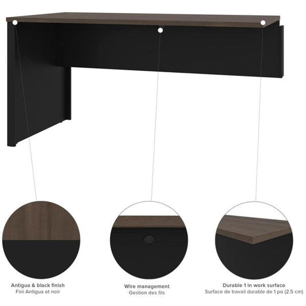 5-Piece L-Shaped Office Desk Set with Lateral Filing Cabinet