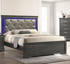 Contemporary Dark Grey Queen Bedroom Set 5-Piece