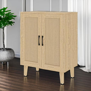 Rattan Door Buffet Cabinet Sideboard