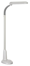 Full Spectrum Floor Lamp with Adjustable Flex Neck – Dove Grey