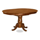 Round Extendable Dining Table with Butterfly Leaf & Pedestal Base