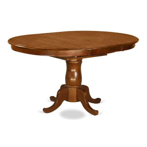 Round Extendable Dining Table with Butterfly Leaf & Pedestal Base