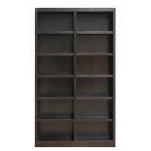 84" Tall Wood Bookcase Set of 2 – Espresso