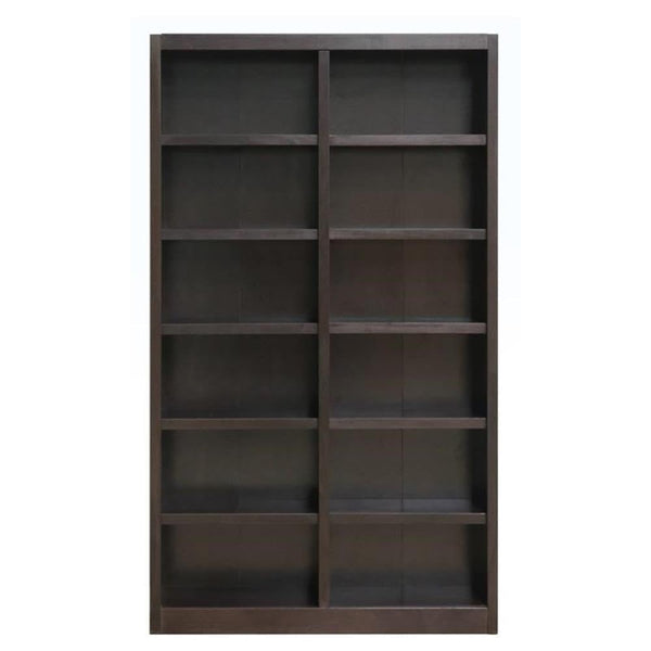 84" Tall Wood Bookcase Set of 2 – Espresso