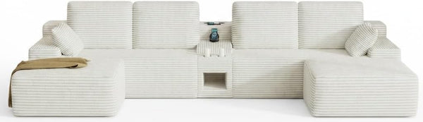 150" U-Shaped Modular Sectional Sofa