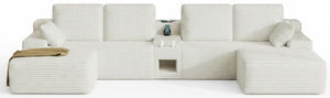 150" U-Shaped Modular Sectional Sofa
