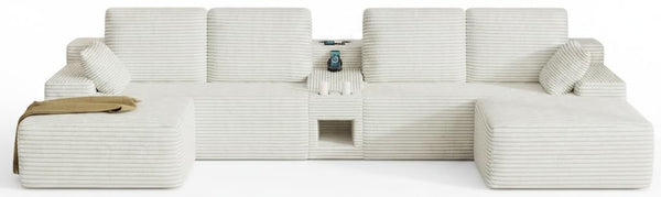 150" U-Shaped Modular Sectional Sofa