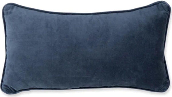 Needlepoint Decorative Throw Pillow – Blue, 8" x 14"
