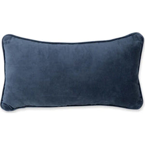 Needlepoint Decorative Throw Pillow – Blue, 8" x 14"