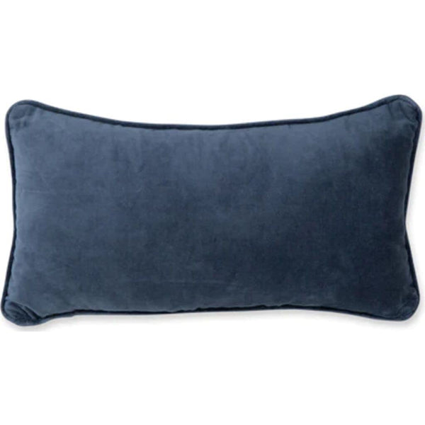 Needlepoint Decorative Throw Pillow – Blue, 8" x 14"