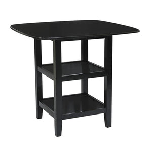 5-Piece Counter Height Dining Set – Solid Wood Table & 4 X-Back Chairs