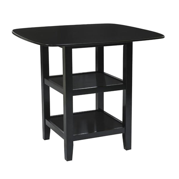 5-Piece Counter Height Dining Set – Solid Wood Table & 4 X-Back Chairs