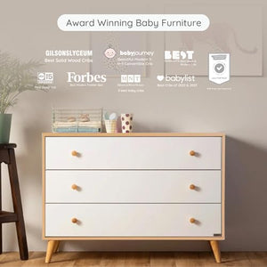 3-Drawer Kids Dresser with Anti-Tip Safety & Ball-Bearing Glides