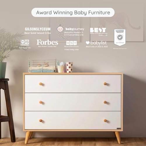 3-Drawer Kids Dresser with Anti-Tip Safety & Ball-Bearing Glides