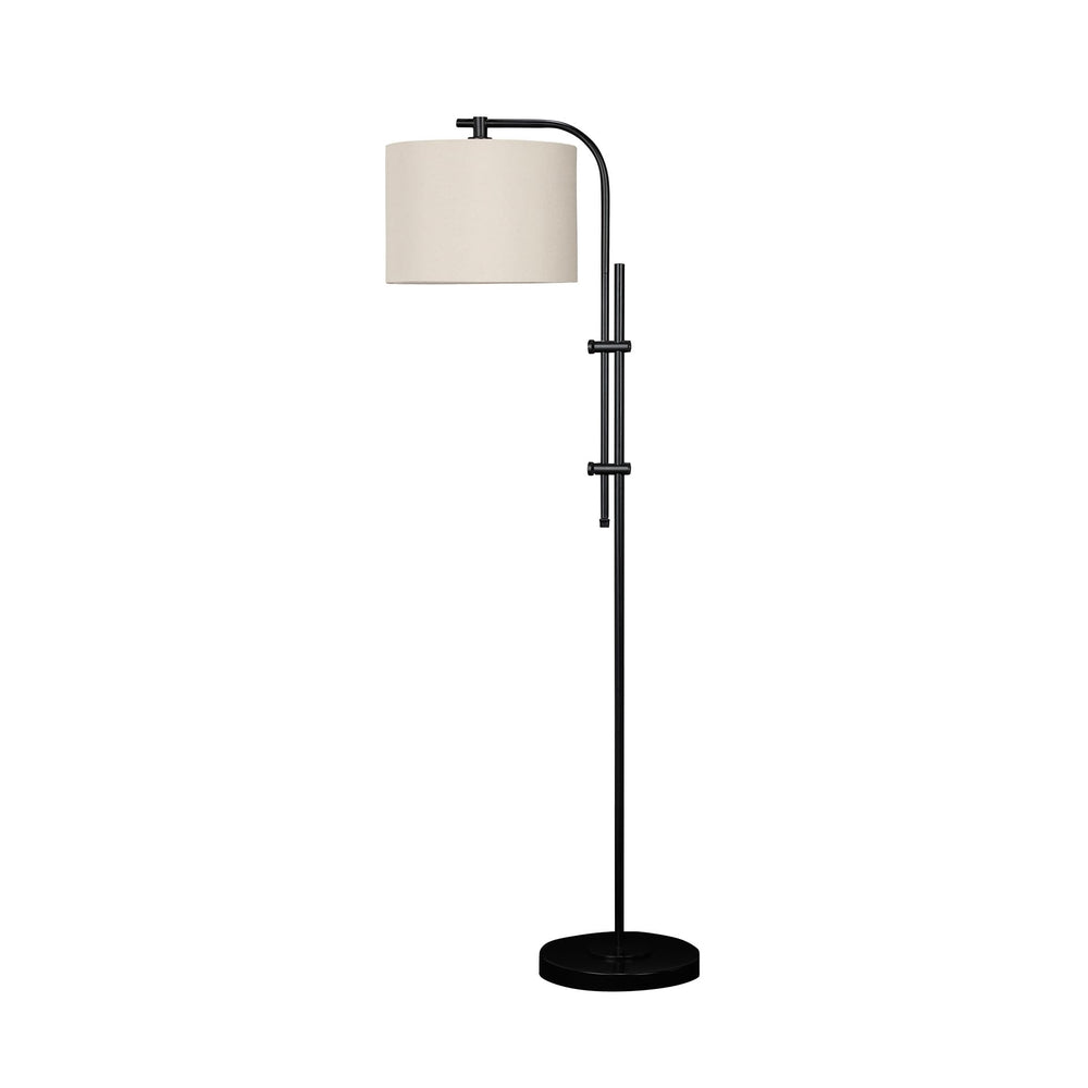 Modern Metal Adjustable Floor Lamp – Black, 60"