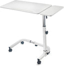 Tilt Top Overbed Table – Adjustable Height with Lockable Wheels